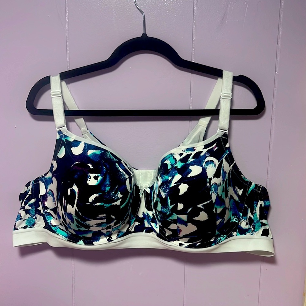 Torrid 50B blue floral bra